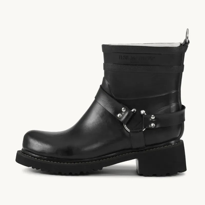 Ilse Jacobsen Biker Rubber Boots - Black