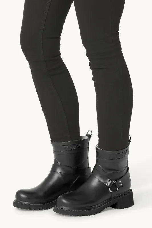 Ilse Jacobsen Biker Rubber Boots - Black