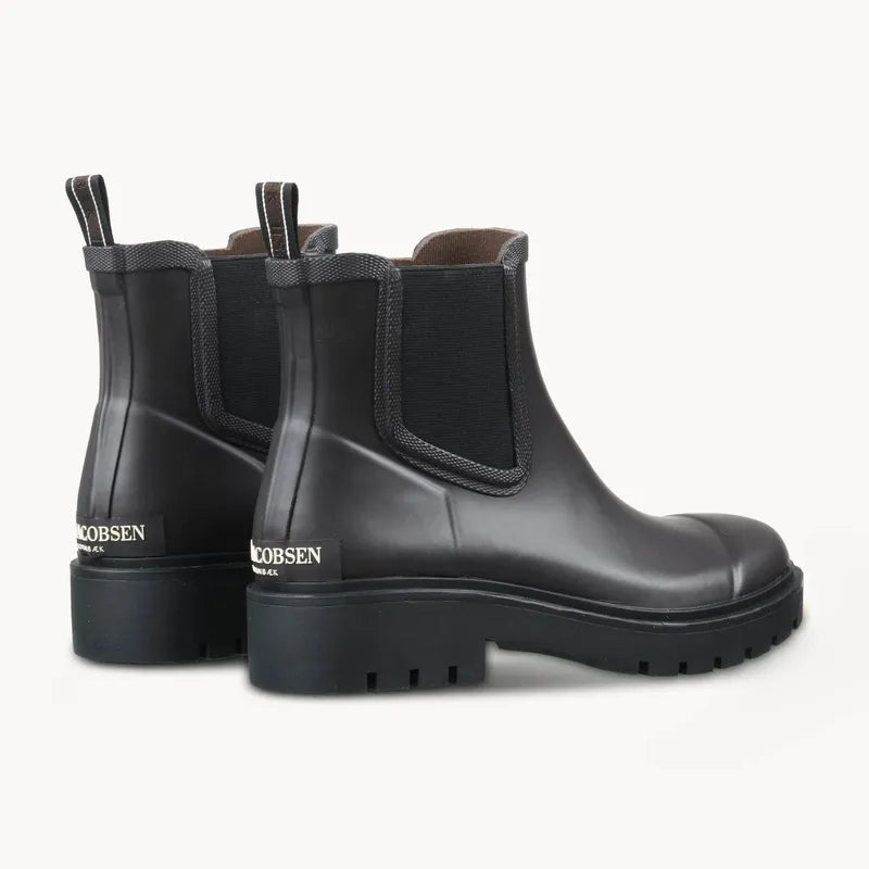 Ilse Jacobsen Chelsea Rain Boots - Brown/Black