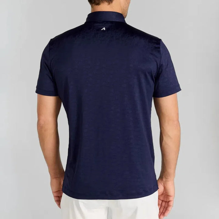 Redvanly Men's Rodin Jacquard Polo - Midnight Navy