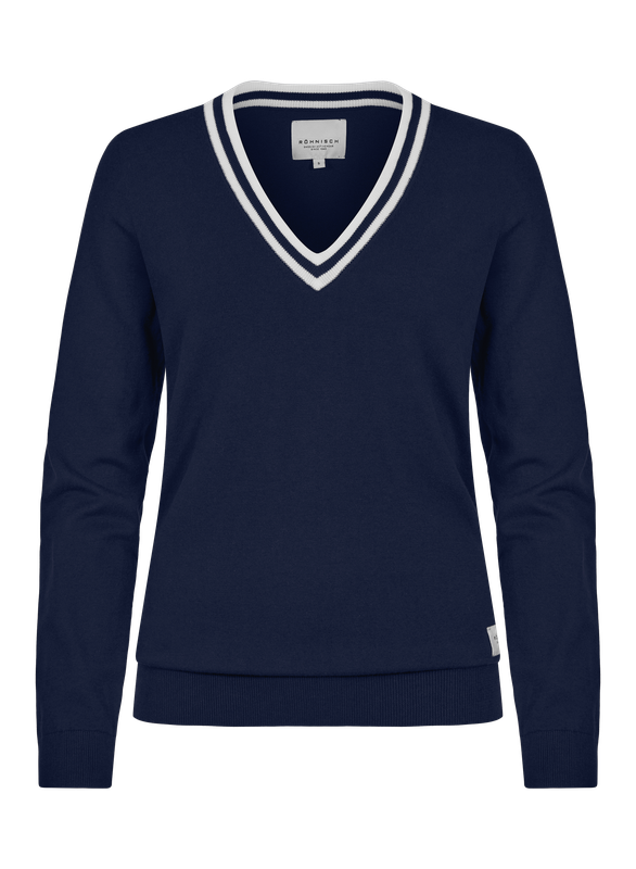 Rohnisch Adele Sweater - Navy/White