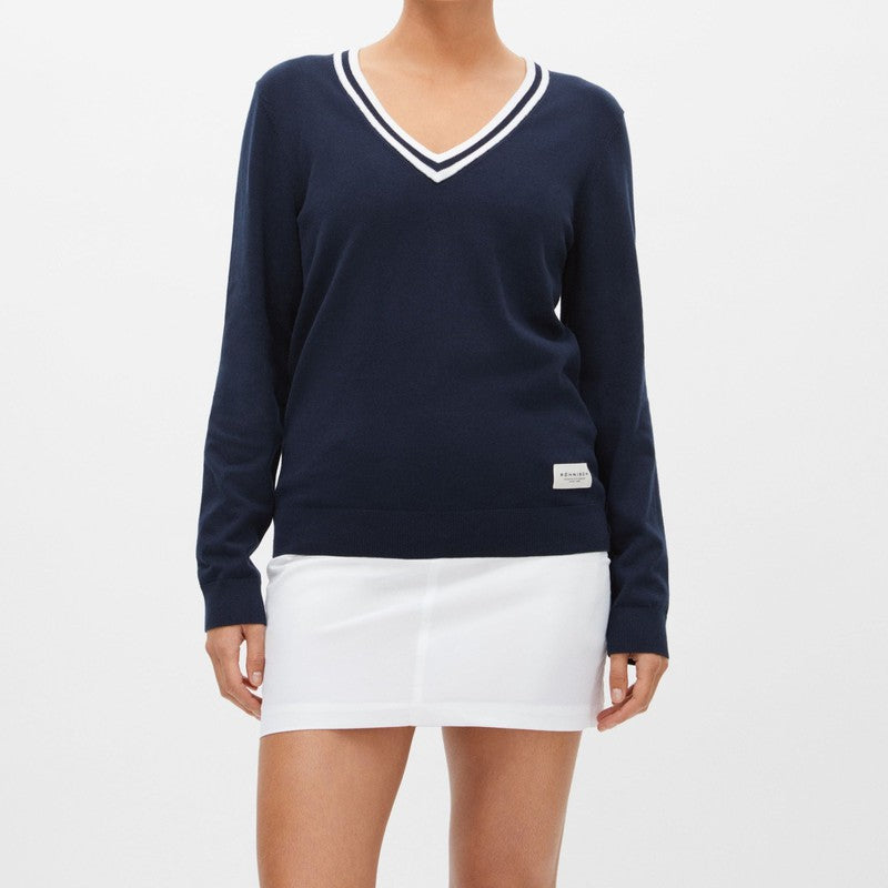 Rohnisch Adele Sweater - Navy/White