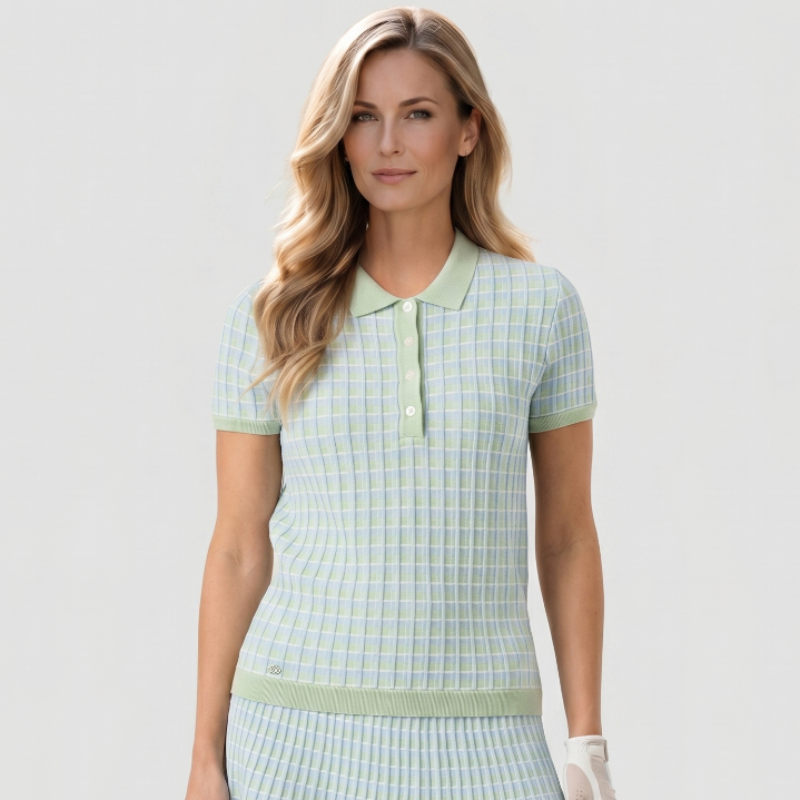Daily Sports Knit S/S Polo - Pistachio