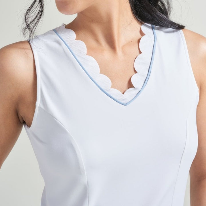 L'Oeuf Poché Cloud 9 Tank - White/Blue