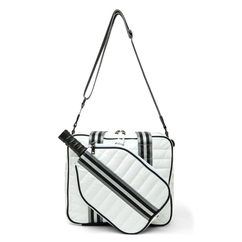 Think Royln Sporty Spice Pickleball Bag - White Patent