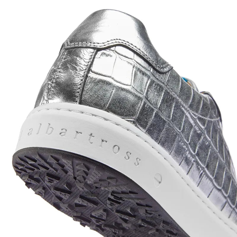 Royal Albartross Buckingham Shoe - Silver Croc