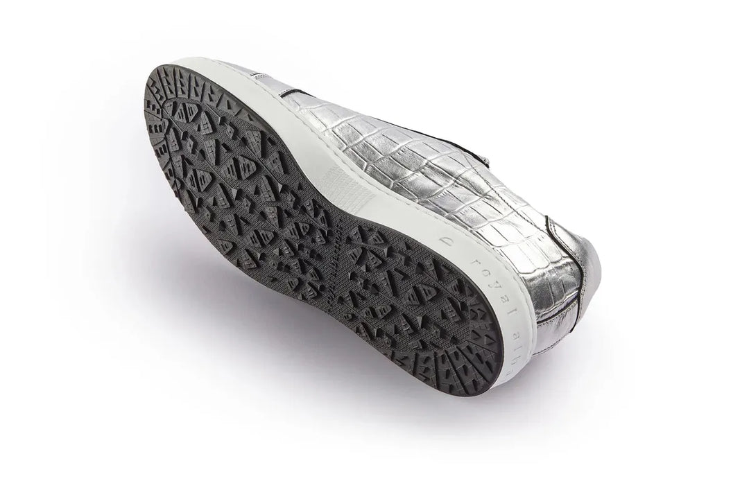 Royal Albartross Buckingham Shoe - Silver Croc