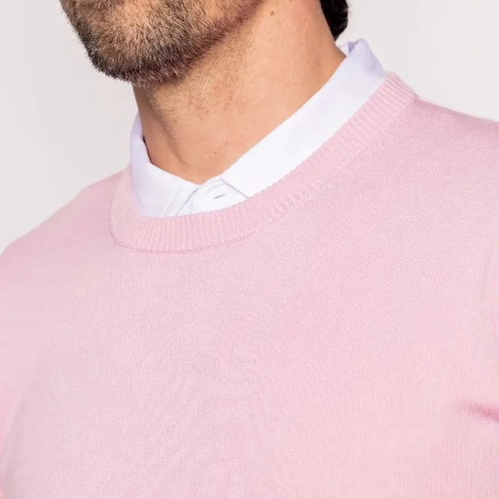 Golftini Men's Crewneck Sweater - Pink