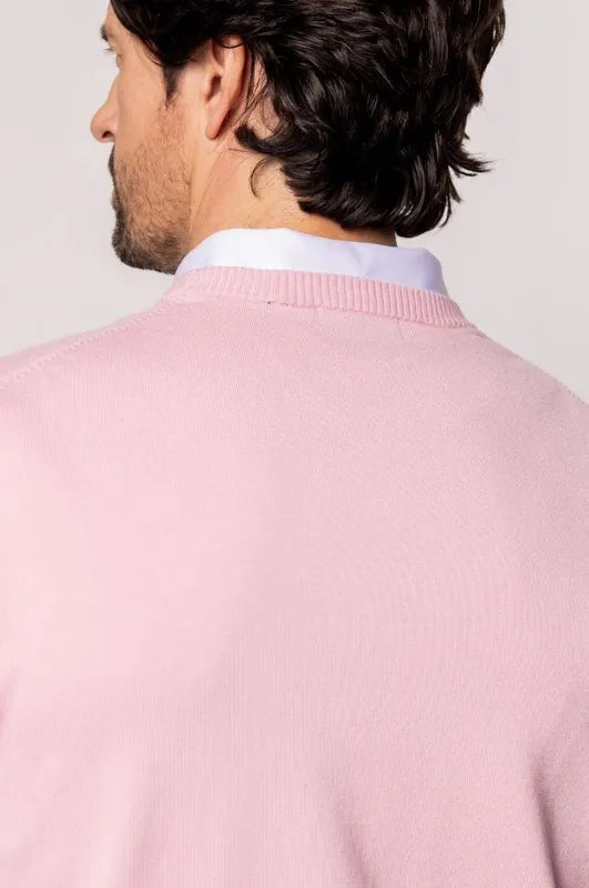 Golftini Men's Crewneck Sweater - Pink