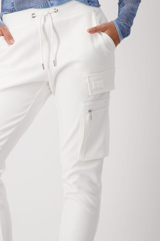 Monari Cargo Jogger - White