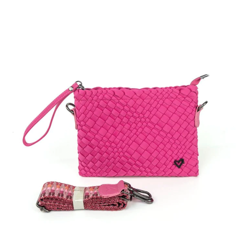 preneLOVE Charlotte Woven Crossbody - Magenta