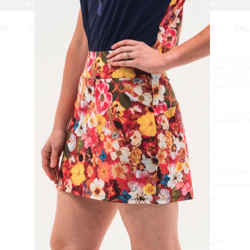 Foray Golf Pressed Floral Skort - Multicolour