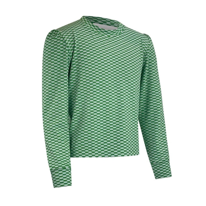 Marie Birdie Love Street L/S Top - Green Hex