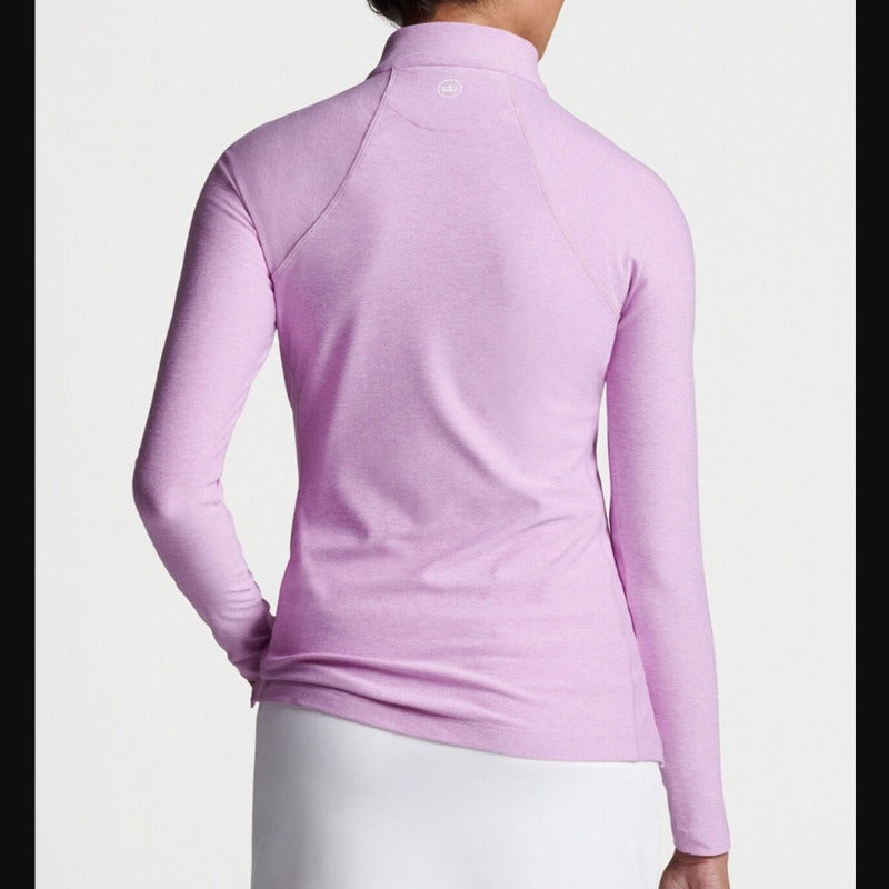 Peter Millar Melange Perth L/S Mock - Lavender