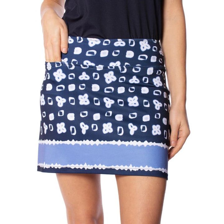 Golftini Energy Pull-On Skort - Navy/Periwinkle