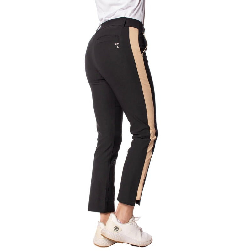 Golftini Ankle Pant - Black/Camel