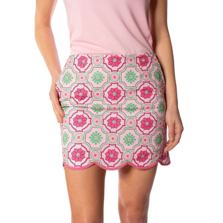 Golftini Mrs Brightside Skort - Pink Floral