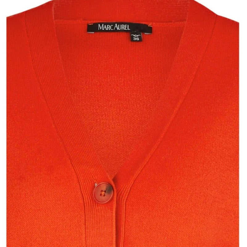 Marc Aurel Cardigan - Hot Orange