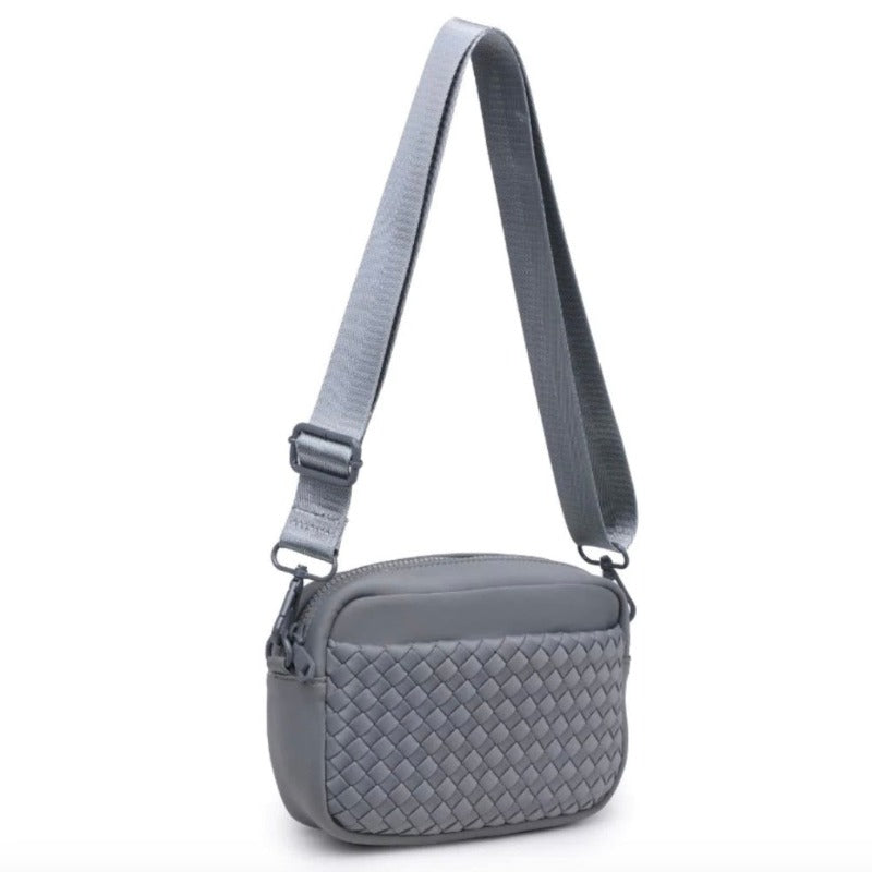 Sol and Selene Inspiration Woven Crossbody - Grey