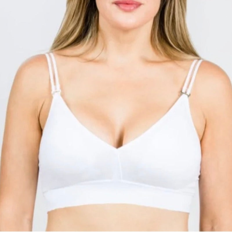 strap-its White Plunge Convertible Bra - Assorted Straps