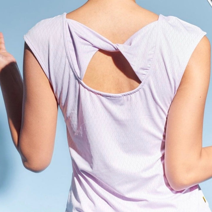 L'Oeuf Poche Ballet Twist Back Top - Lavender