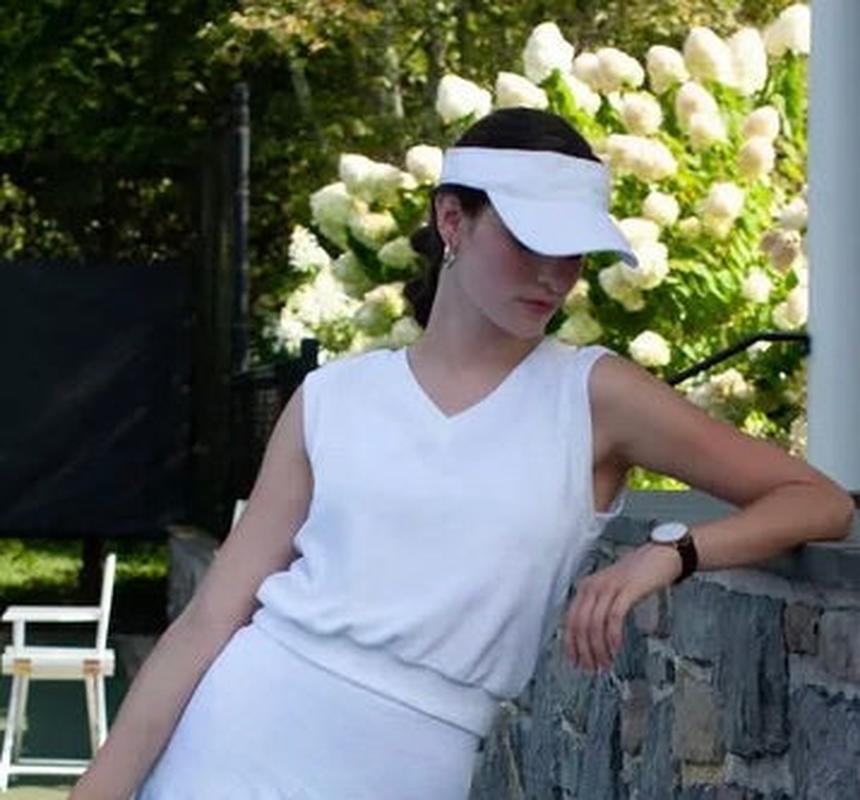 Club & Court Farrah Top - White