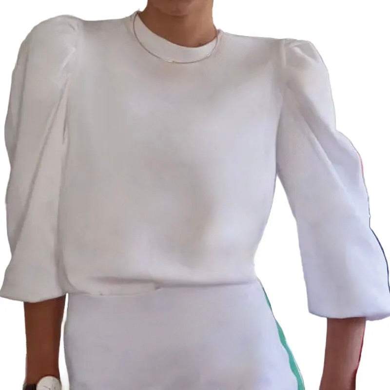 Club & Court Poppy Top - White