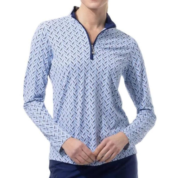 SanSoleil Soltek Lux L/S Mock - Waverly Navy