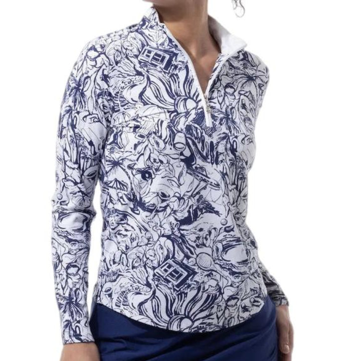 SanSoleil Soltek Lux L/S Mock - Girls Trip Navy