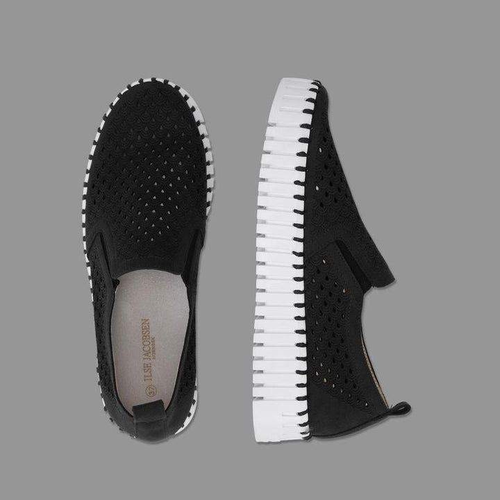 Ilse Jacobsen Tulip Slip On Platform - Black