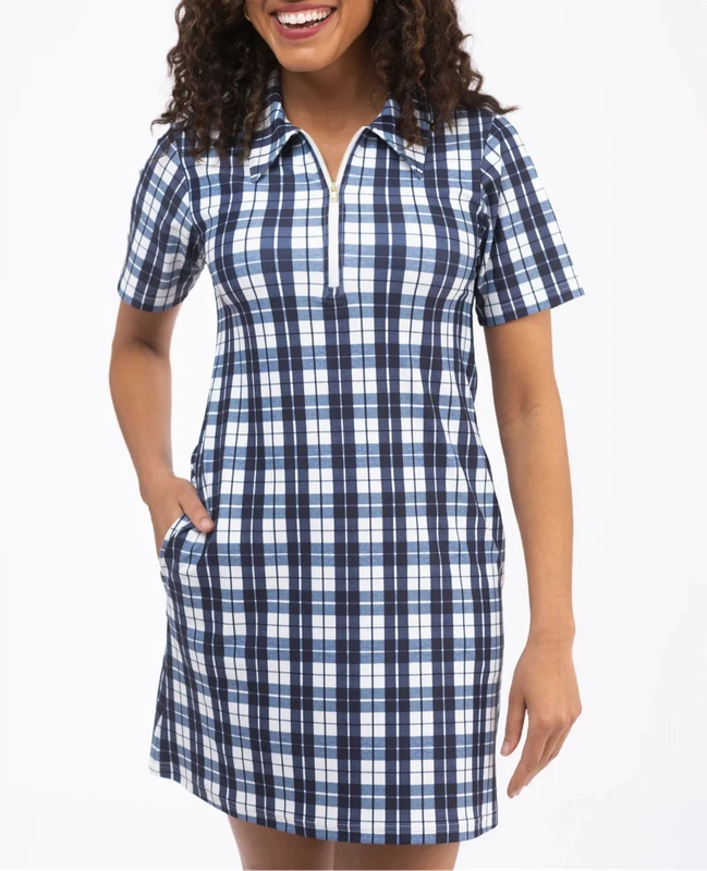 Smith & Quinn Ottolie S/S Dress - Mariners Plaid