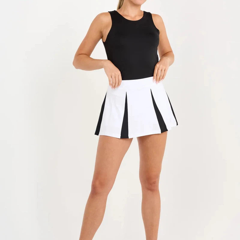 Sofibella Monochrome Skort (13") - White/Black