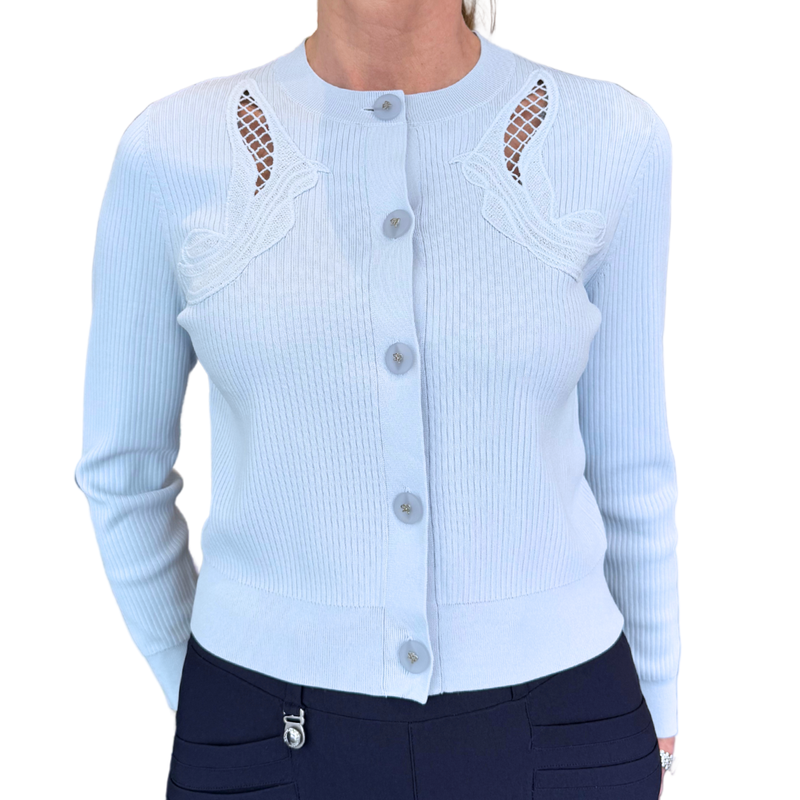 Sportalm Starlight Rib Cardigan - Blue