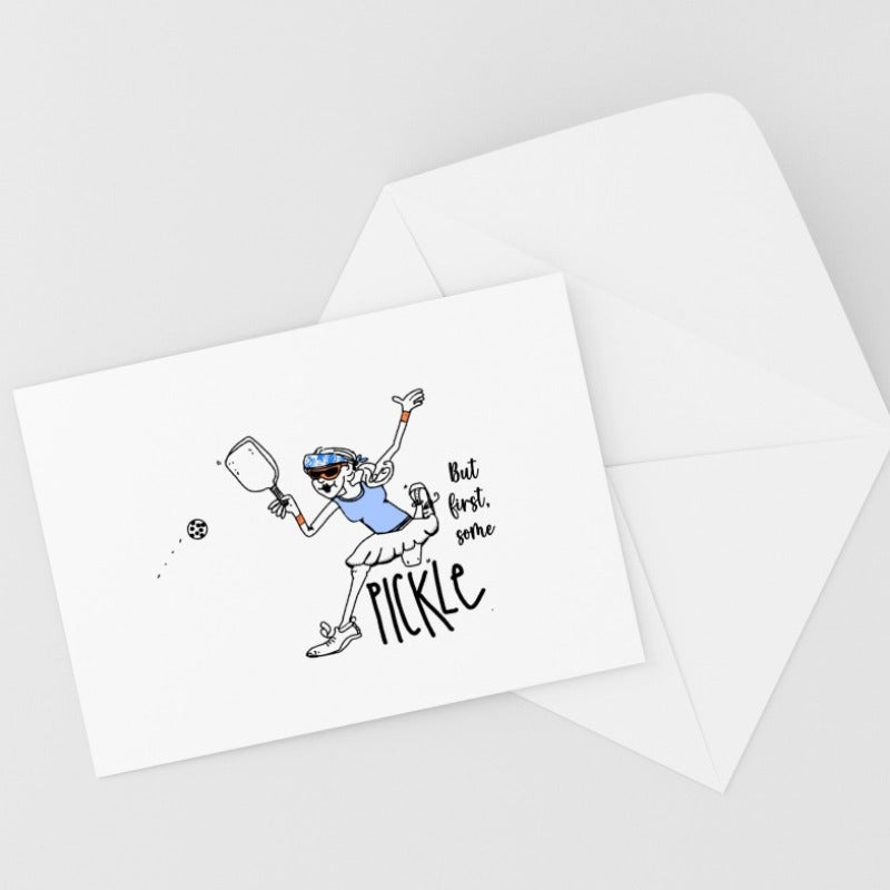 Sporty Notecards (6pk) - Pickleball