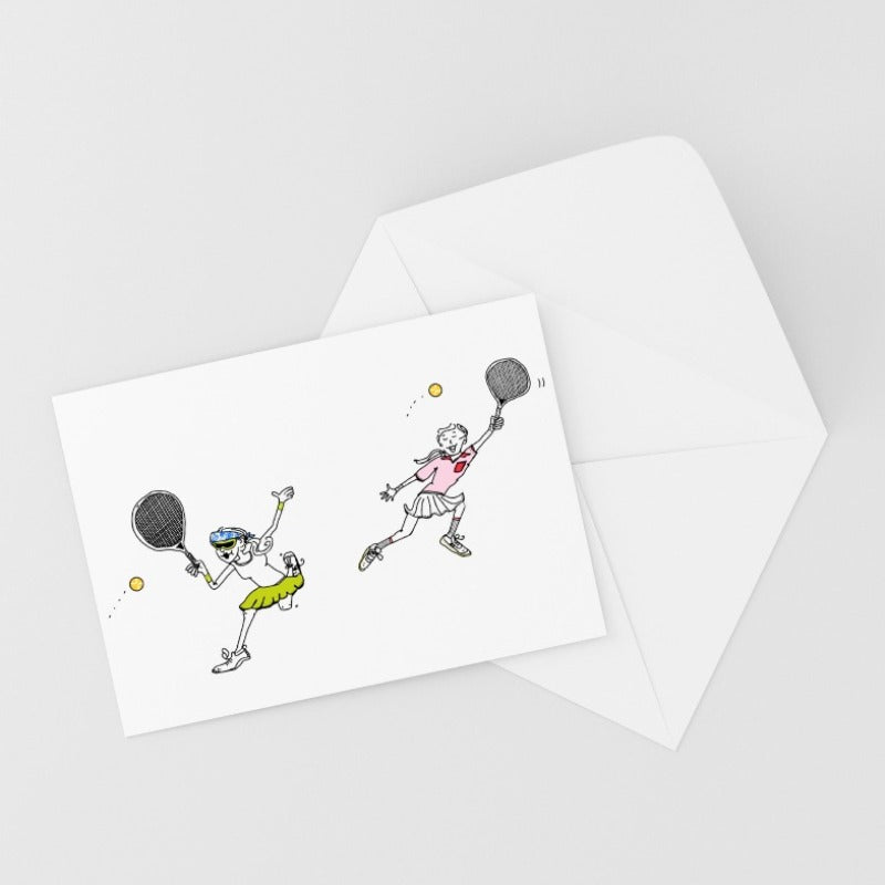 Sporty Notecards (6pk)- Tennis