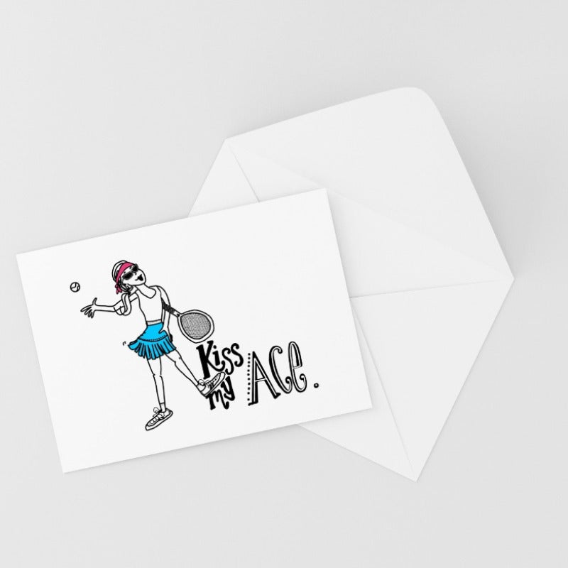 Sporty Notecards (6pk)- Tennis