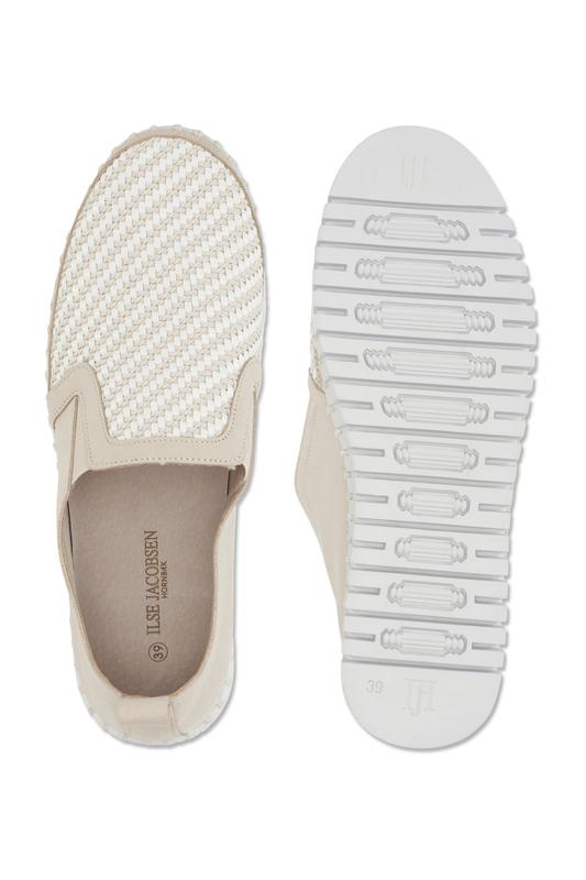 Ilse Jacobsen Tulip Slip On Platform - Beige/White