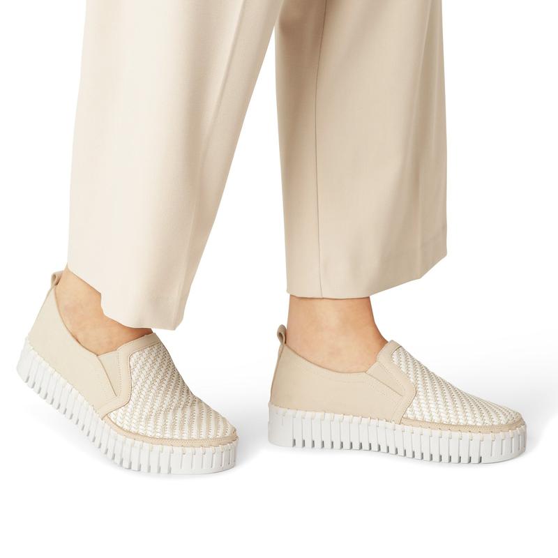 Ilse Jacobsen Tulip Slip On Platform - Beige/White