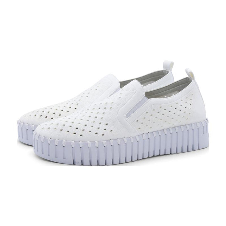 Ilse Jacobsen Tulip Slip On Platform - White