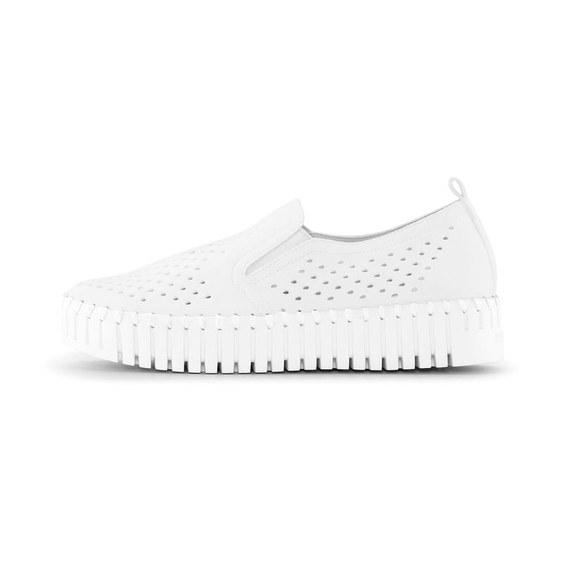 Ilse Jacobsen Tulip Slip On Platform - White