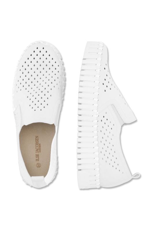 Ilse Jacobsen Tulip Slip On Platform - White