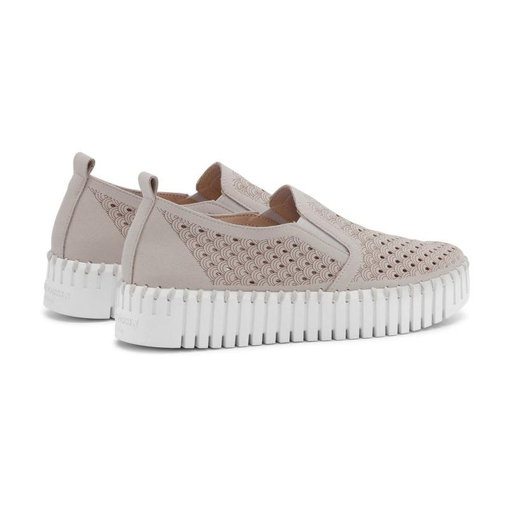 Ilse Jacobsen Tulip Slip On Platform - Atmosphere/White