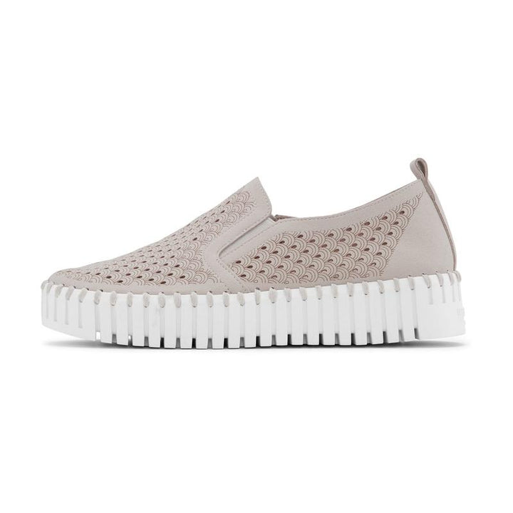 Ilse Jacobsen Tulip Slip On Platform - Atmosphere/White