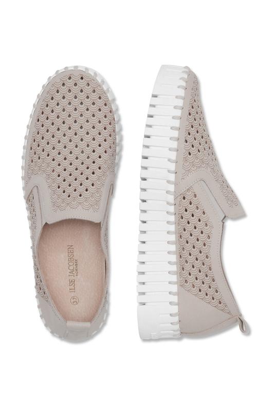 Ilse Jacobsen Tulip Slip On Platform - Atmosphere/White