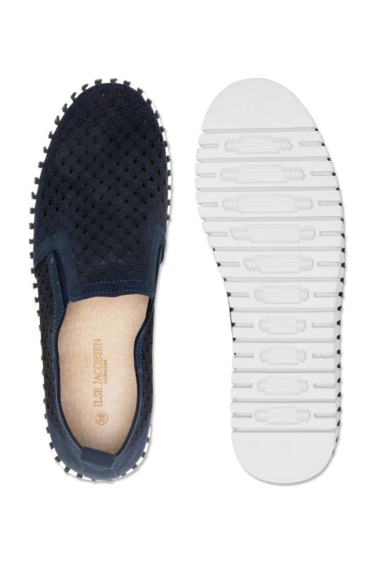 Ilse Jacobsen Tulip Slip On Platform - Dark Indigo