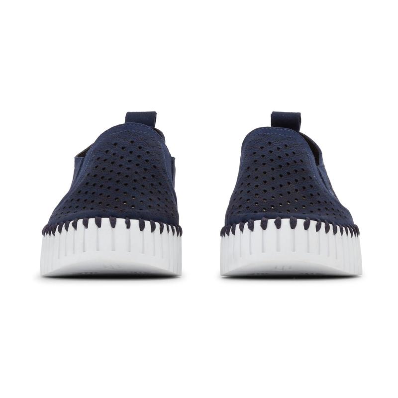 Ilse Jacobsen Tulip Slip On Platform - Dark Indigo