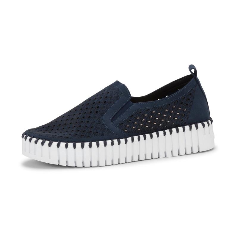 Ilse Jacobsen Tulip Slip On Platform - Dark Indigo