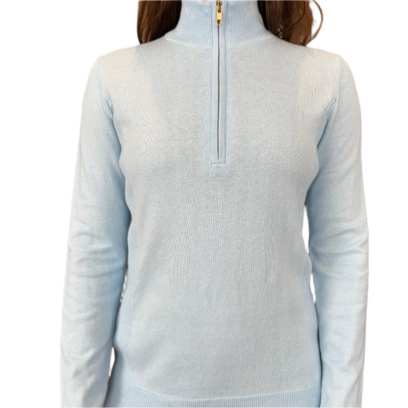 Alashan Cashmere Tee Time Sweater - Dream Blue