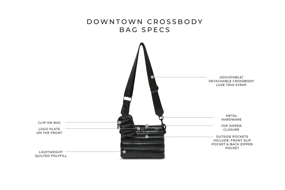 Think Royln Downtown Crossbody - Black