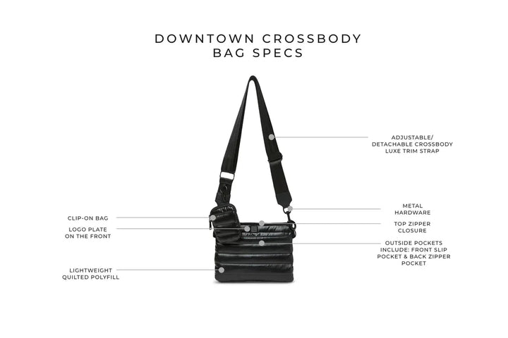 Think Royln Downtown Crossbody - Black